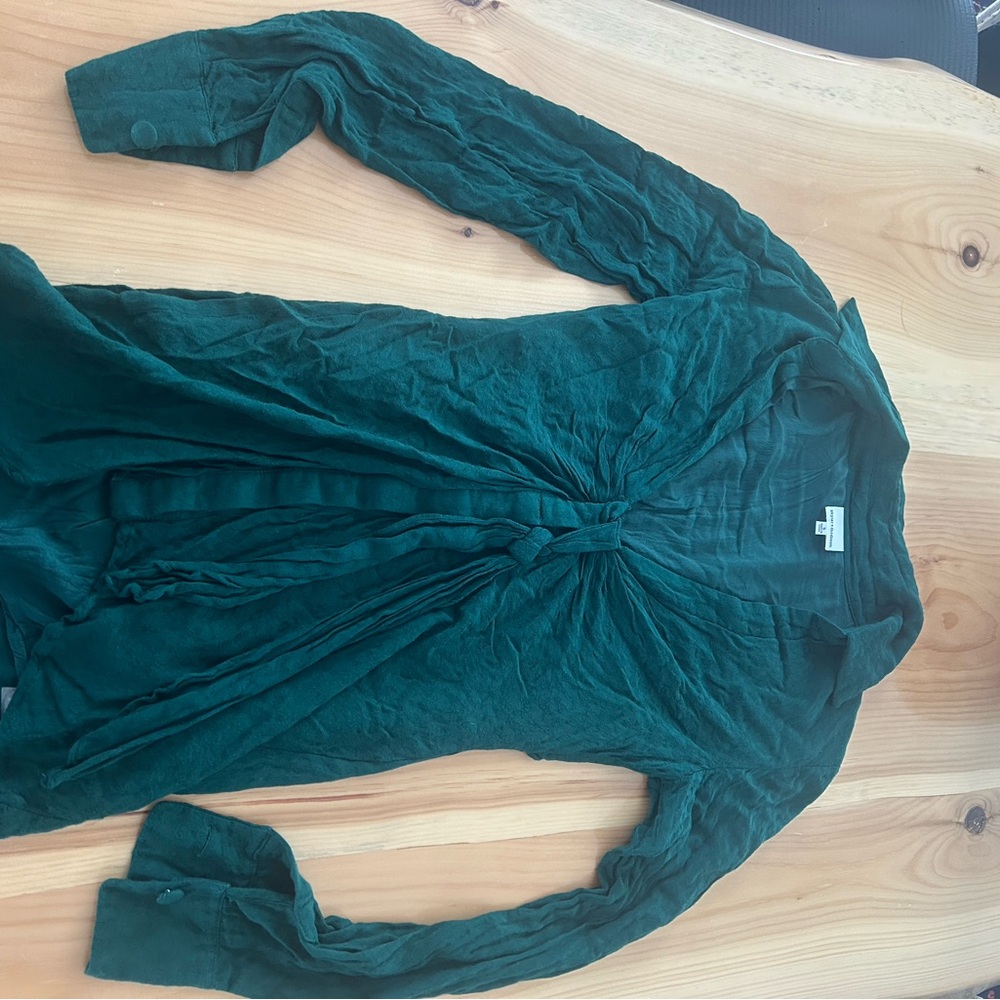 Elegant emerald Long-Sleeve dress